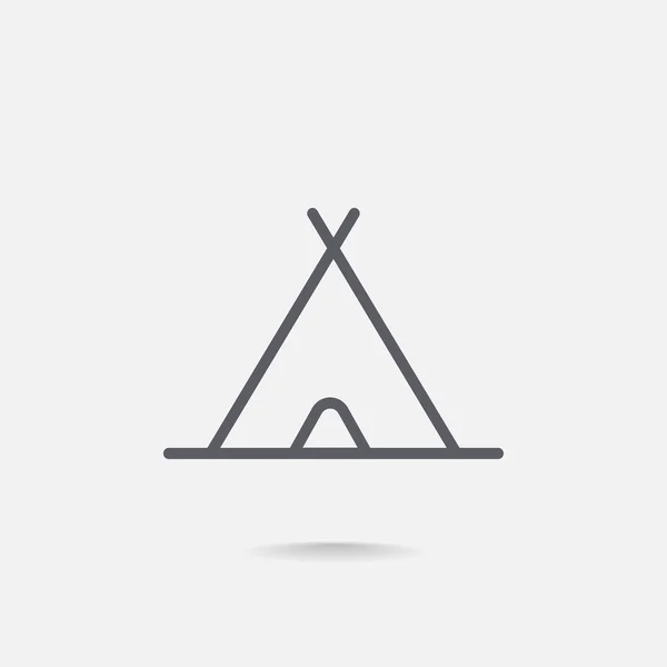 Kemping sátor ikon — Stock Vector