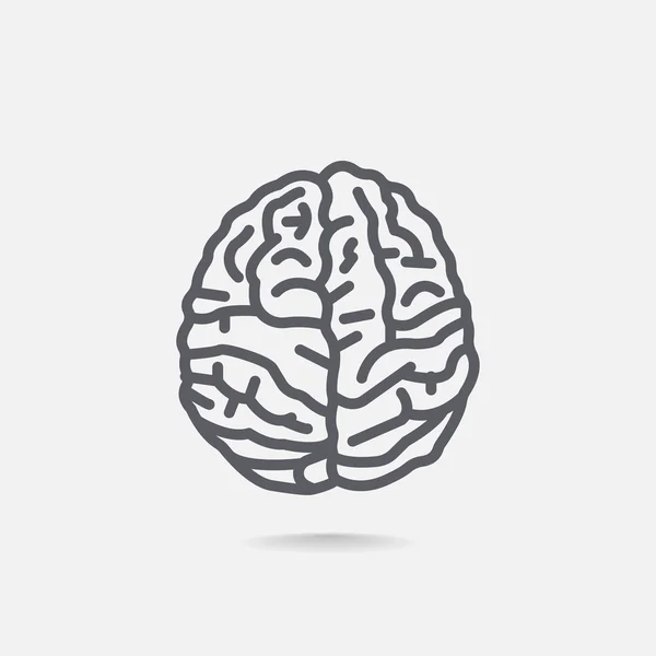 Icono del cerebro humano — Vector de stock