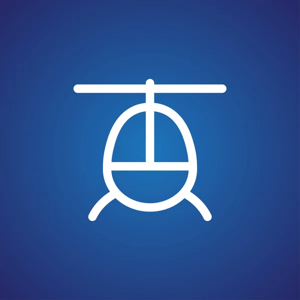 Helicopter silhouette icon — Stock Vector
