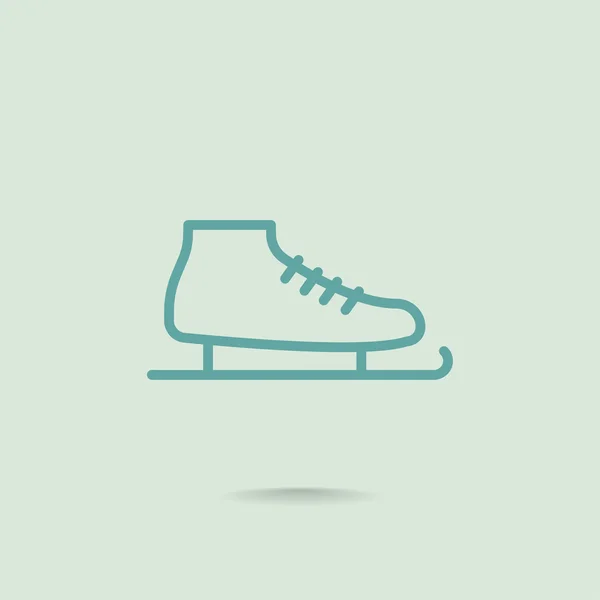 Ícone de patinagem no gelo — Vetor de Stock