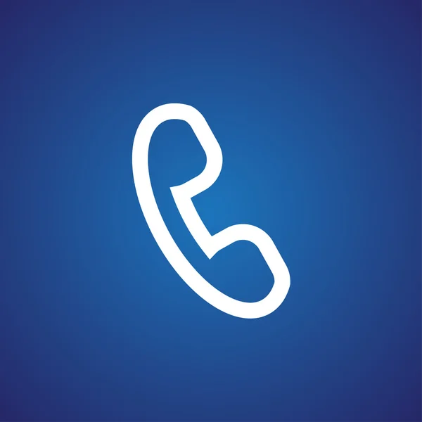 Telephone receiver icon — Stock Vector
