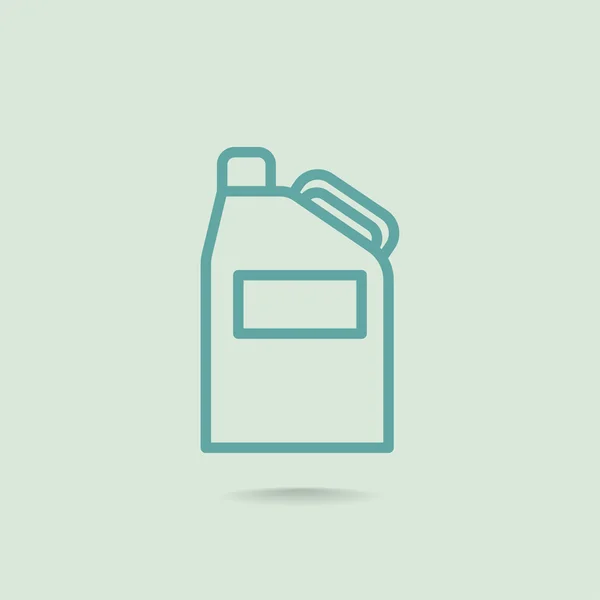 Jerrycan med olja ikon — Stock vektor