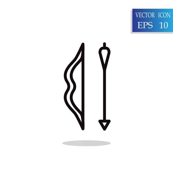 Bow and Arrow icon — Stock Vector