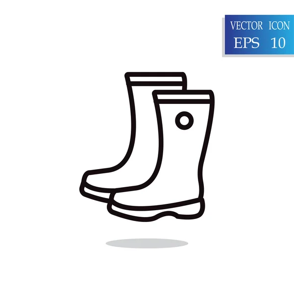 Dua ikon boot - Stok Vektor