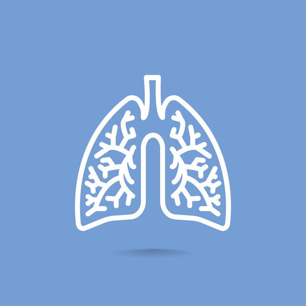 human lungs icon