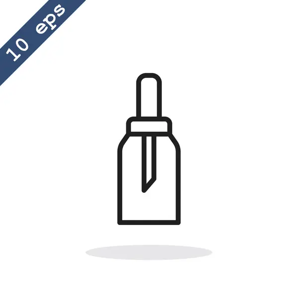 Gel, espuma o jabón líquido icono de la botella — Vector de stock