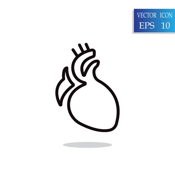 Ikona narządów serca — Wektor stockowy
