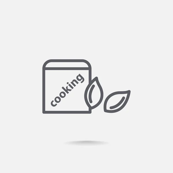 Conteneur pour icône céréales — Image vectorielle