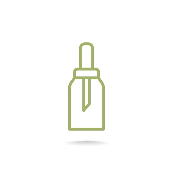 Gel, schuim of vloeibare zeep fles pictogram — Stockvector
