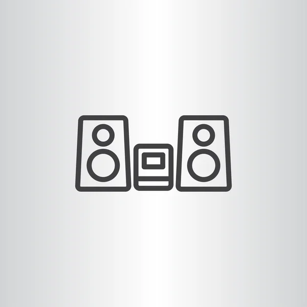 Home Audio System Symbol — Stockvektor