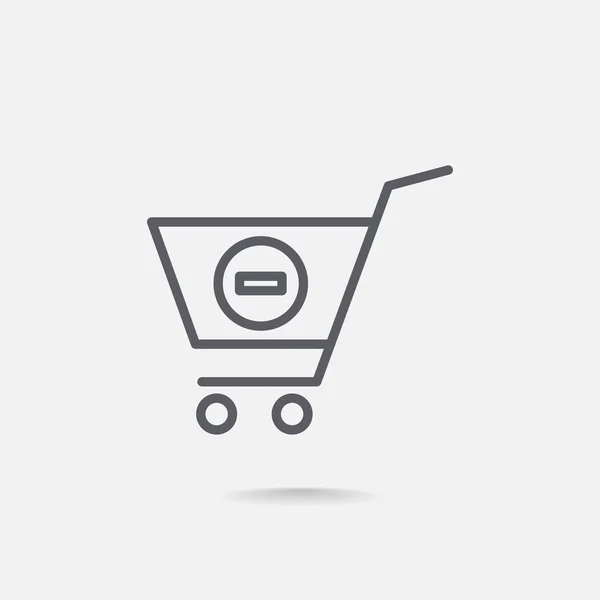 Shopping cart icon — Stock Vector