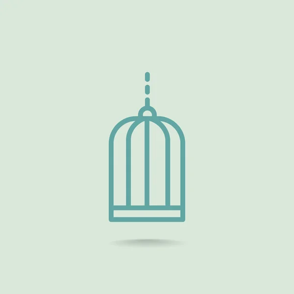 Ptačí klec ikona — Stockový vektor