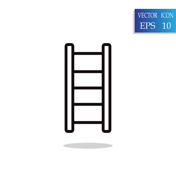 Ícone escada de construção — Vetor de Stock