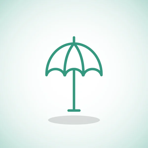 Spiaggia icona ombrellone — Vettoriale Stock
