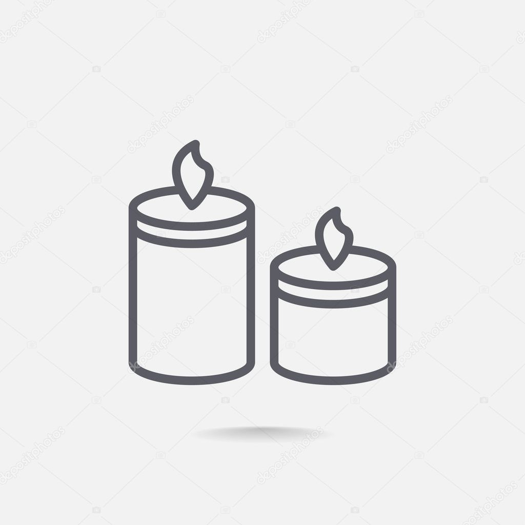 burning candles icon