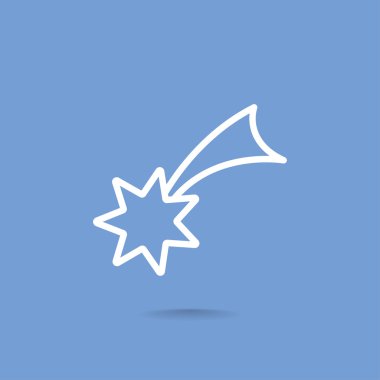 Noel yıldızı simge. 