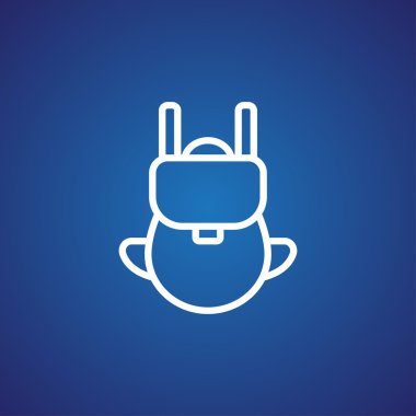 turist sırt çantası simgesini