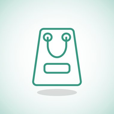 kağıt ambalaj ya da çanta simgesi