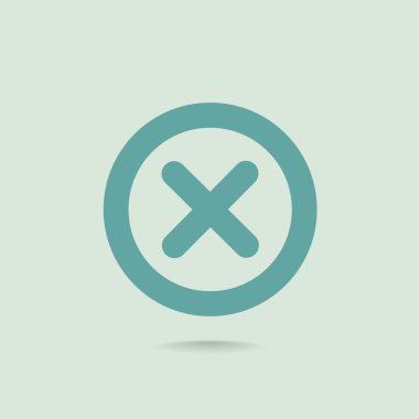 Yanlış işareti satırı simgesi