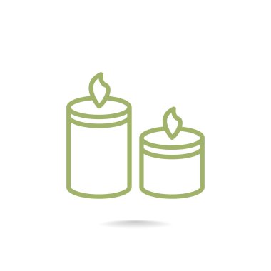 yanan mumlar simgesi