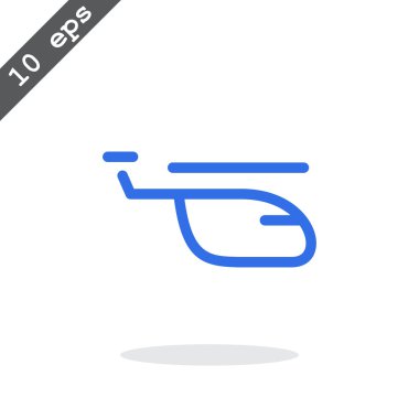 helikopter siluet simgesi