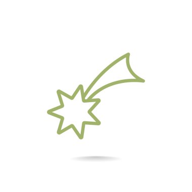 Noel yıldızı simge. 