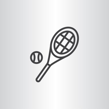 Tenis raketi topu simgesiyle