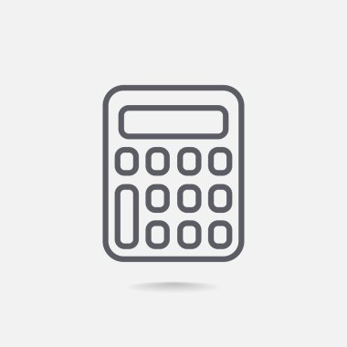 Finans hesap makinesi simge