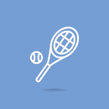 Tenis raketi topu simgesiyle