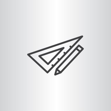 Cetvel simgesi olan kalem