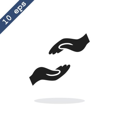 Yardım eller simgesini