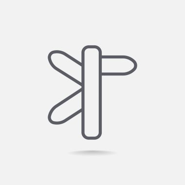 yön işareti simgesi