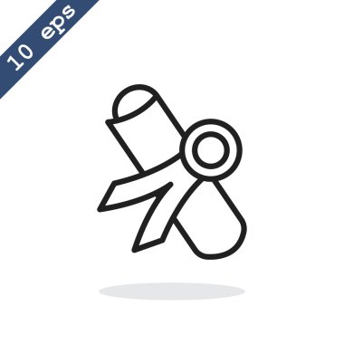 Diploma veya sertifika simge