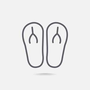 plaj terlikleri simgesi 