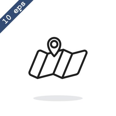 Konumu harita simgesi