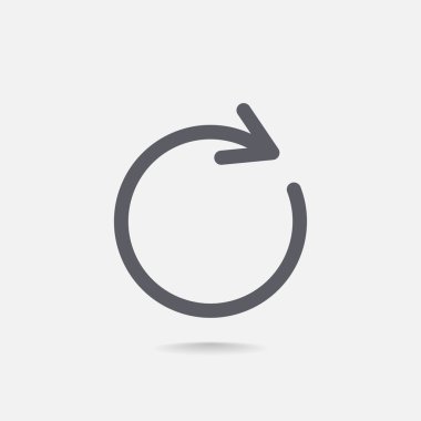 döndürme ok bir daire web simgesi