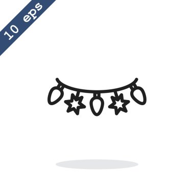 Noel çelenk simgesi