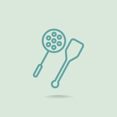  kaşık ve spatula simgesi