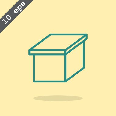 paket karton kutu simgesi