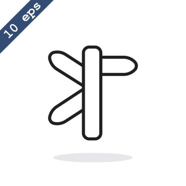 yön işareti simgesi