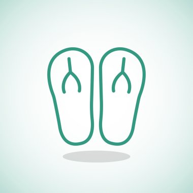 plaj terlikleri simgesi 