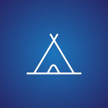 kamp çadırı simgesi