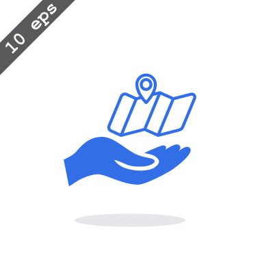 Konumu harita simgesi.