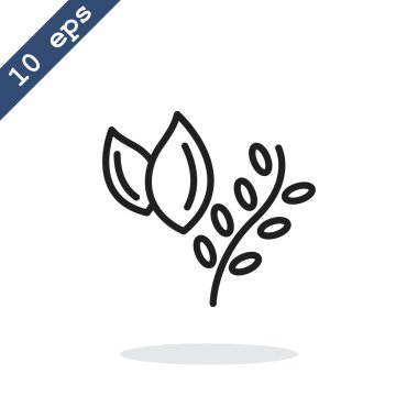 otlar, bitkiler gıda simge pişirme