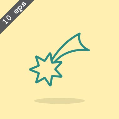 Noel yıldızı simge. 