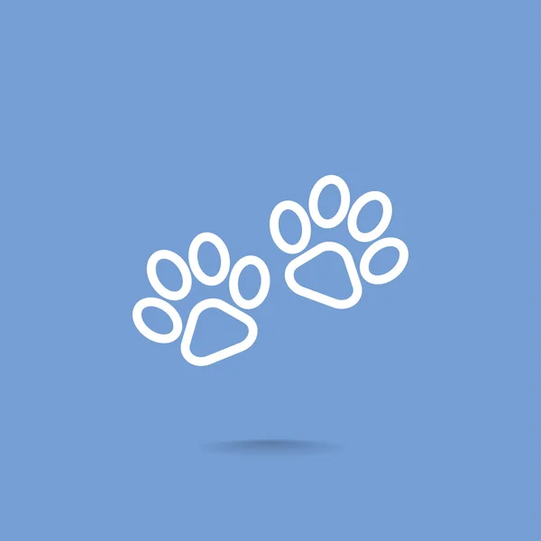 Paws web icon — Stock Vector