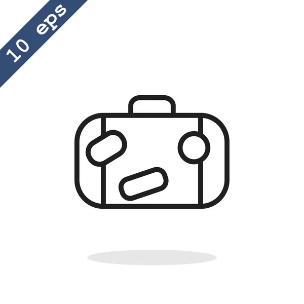 Turist väska ikonen — Stock vektor