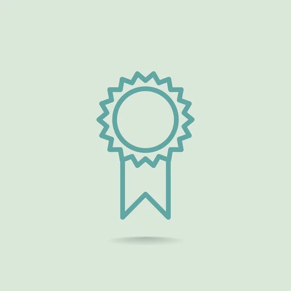 Award medaille pictogram — Stockvector