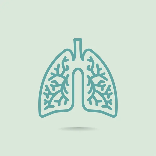 Menselijke longen pictogram — Stockvector