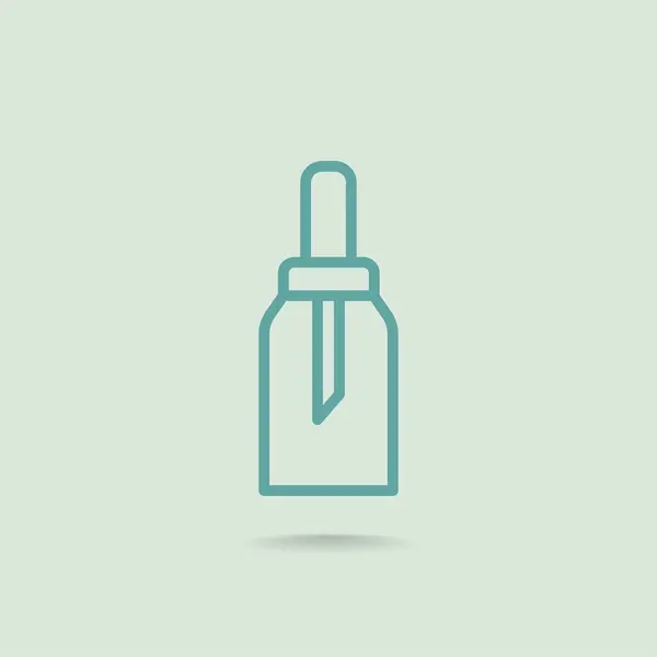 Icône de bouteille de gel, mousse ou savon liquide — Image vectorielle